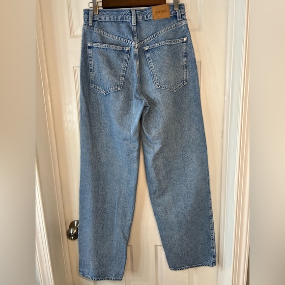 Weekday Women's Light Blue Jeans Size 27 - Picture 3 of 11